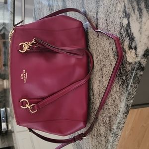 COACH CHRISTIE CARRYALL IN CROSSGRAIN LEATHER (F36637) DAHILA AUTHENTIC.